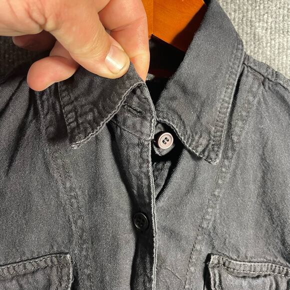 Bikers Edge Button Up Motorcycle Vest Women's XS Black Sleeveless Floral Biker - Picture 3 of 9